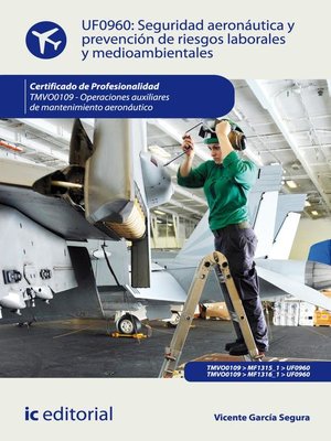 cover image of Seguridad aeronáutica y prevención de riesgos laborales y medioambientales. TMVO0109